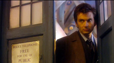 David Tennant as the tenth Doctor to appear on Sarah Jane Adventures